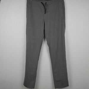 Sandro Gray‎ Slim Fit Drawstring Trousers Wool Pants Size M